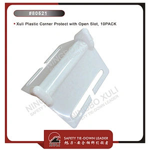 Xuli Plastic Corner Protect with Open Slot, 10PACK