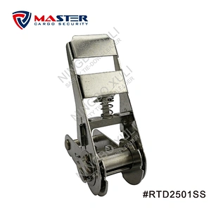 25mmx800kgs Stainless Steel Ratchet Buckle Standard Handle for Cargo Lashing