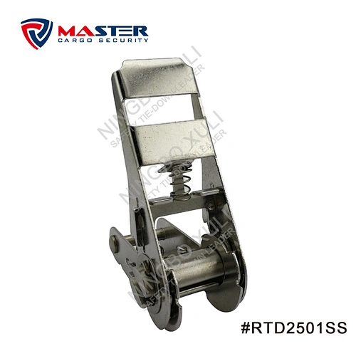 25mmx800kgs Stainless Steel Ratchet Buckle Standard Handle for Cargo Lashing