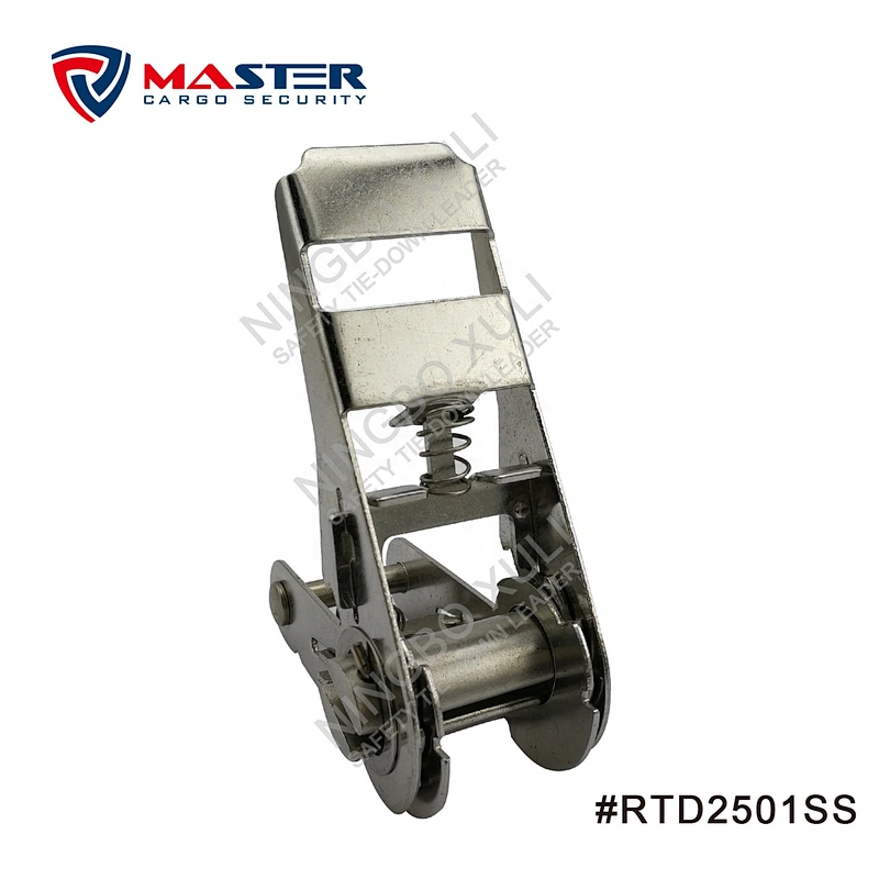 25mmx800kgs Stainless Steel Ratchet Buckle Standard Handle for Cargo Lashing
