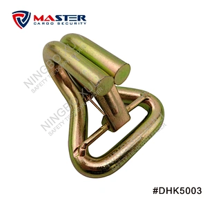 50mmx5000kgs Double J Hook with Keeper for Cargo Lashing