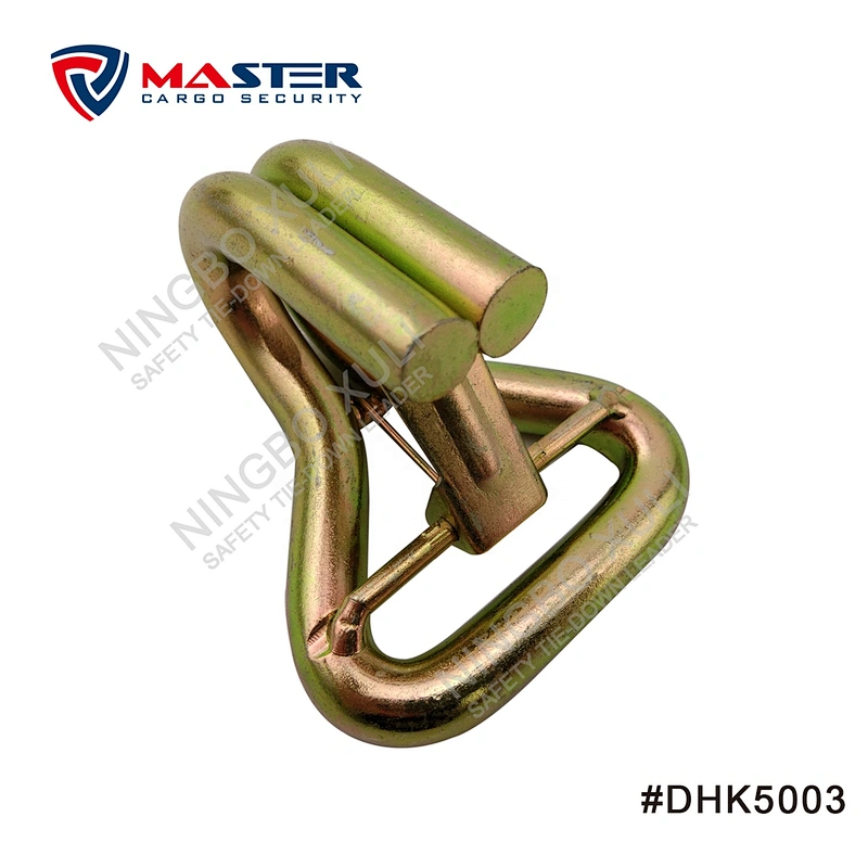 50mmx5000kgs Double J Hook with Keeper for Cargo Lashing