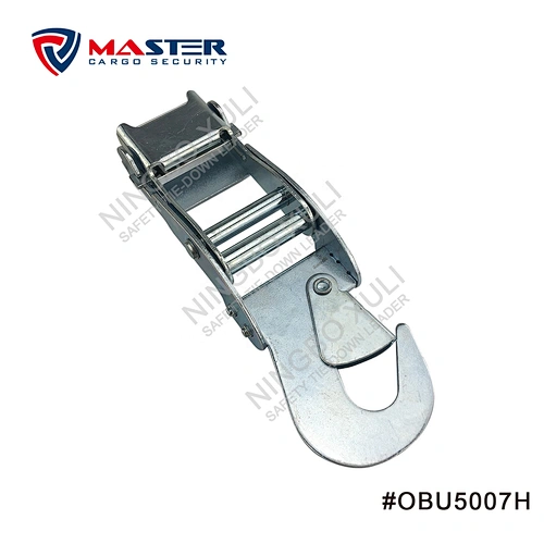 45mmx2270kgs Overcenter Buckle with Snap Hook for Cargo Lashing