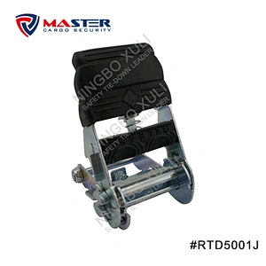 50mmx2000kgs Ratchet Buckle Fat Rubber Handle for Cargo Lashing