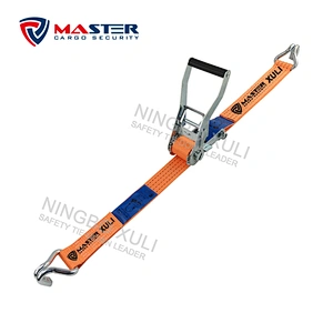 50mm x 4,000kgs wide ratchet lashing with claw hooks