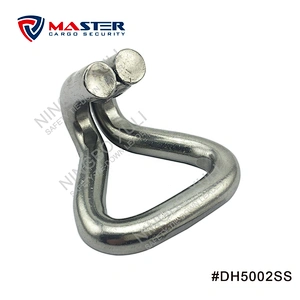 50mmx5000kgs Stainless Steel Double J Hook for Cargo Lashing