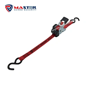 1inch 25mm high quality retractable ratchet tie down strap for cargo lashing