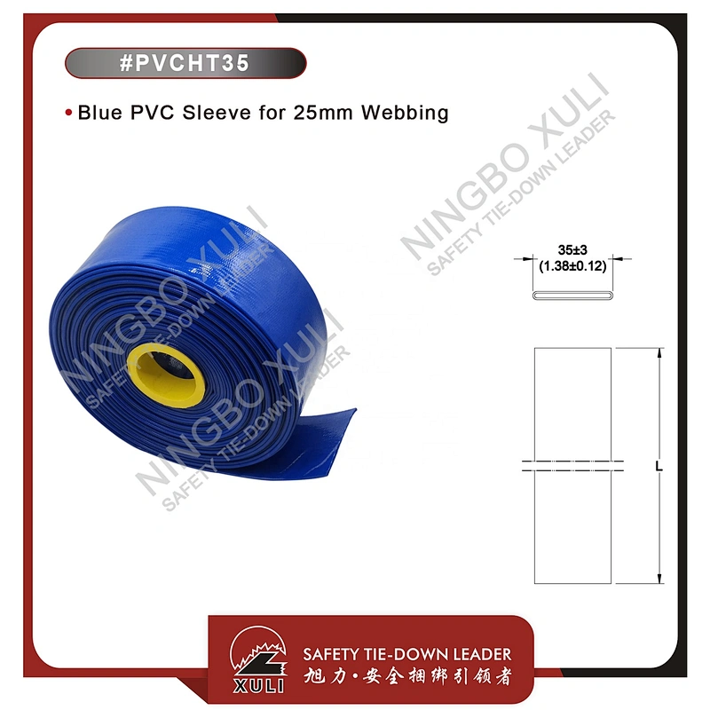 Blue PVC Sleeve for 25mm Webbing