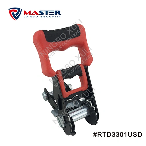 32mmx1500kgs Ratchet Buckle Soft Rubber Handle for Cargo Lashing