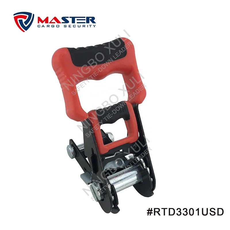 32mmx1500kgs Ratchet Buckle Soft Rubber Handle for Cargo Lashing