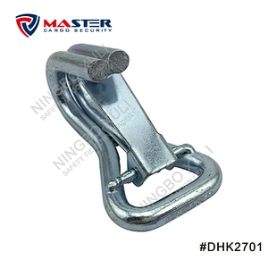 25mmx1500kgs Double J Hook with Keeper for Cargo Lashing