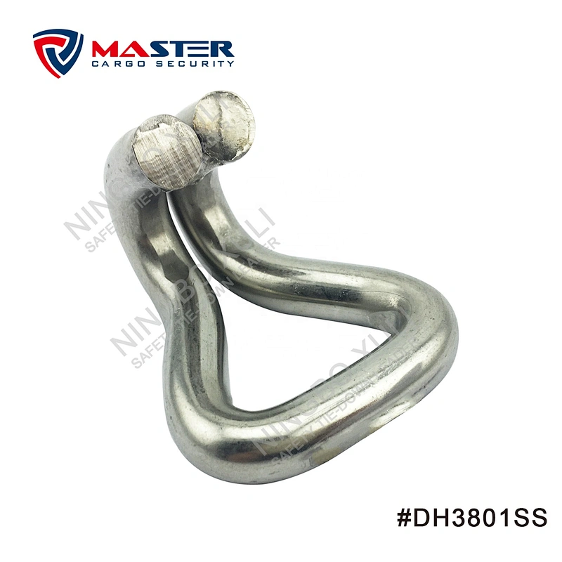 35mmx3000kgs Stainless Steel Double J Hook for Cargo Lashing