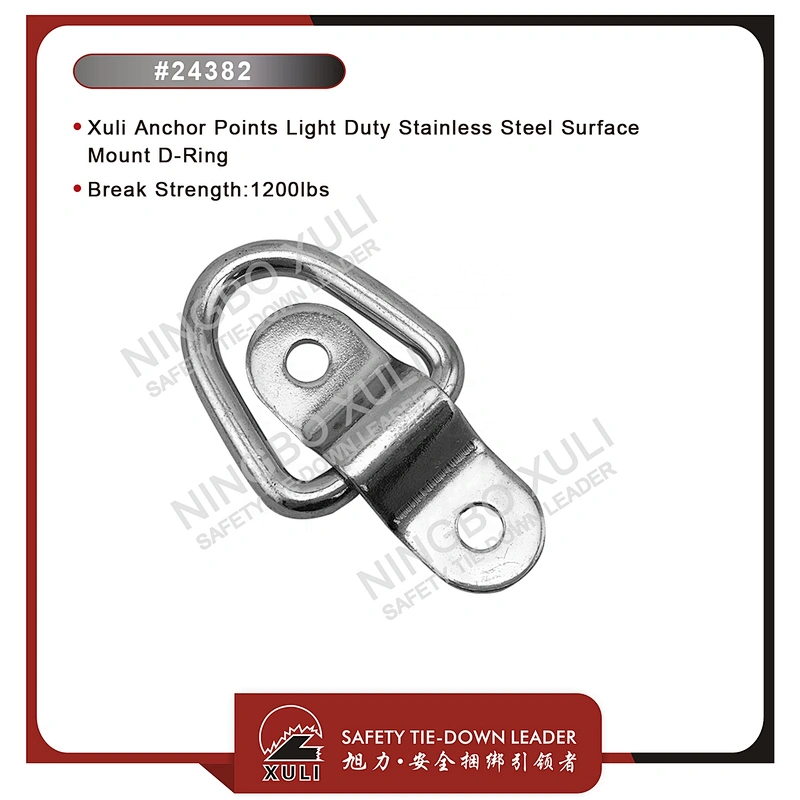 Xuli Anchor Points Light Duty Stainless Steel Surface Mount D-Ring