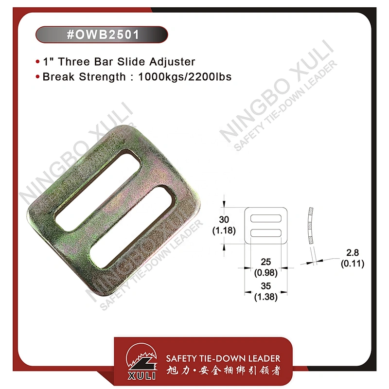 25mmx1000kgs Three Bar Slide Adjuster