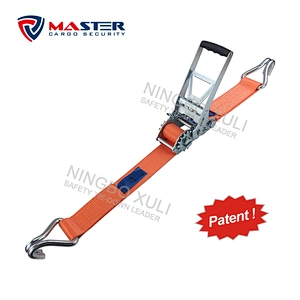 75mm x 10,000kgs 10 Ton 2 to 1 gear drive Ergo Ratchet Lashing strap System