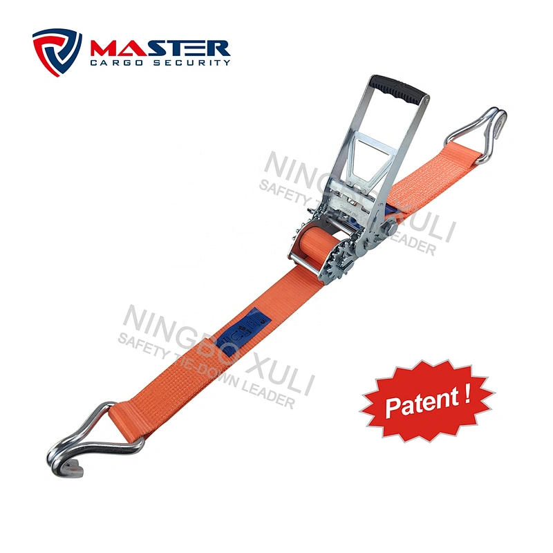 75mm x 10,000kgs 10 Ton 2 to 1 gear drive Ergo Ratchet Lashing strap System