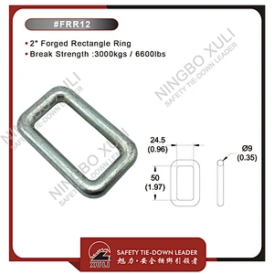 50mmx3000kgs Forged Rectangle Ring for Cargo Lashing Accessory