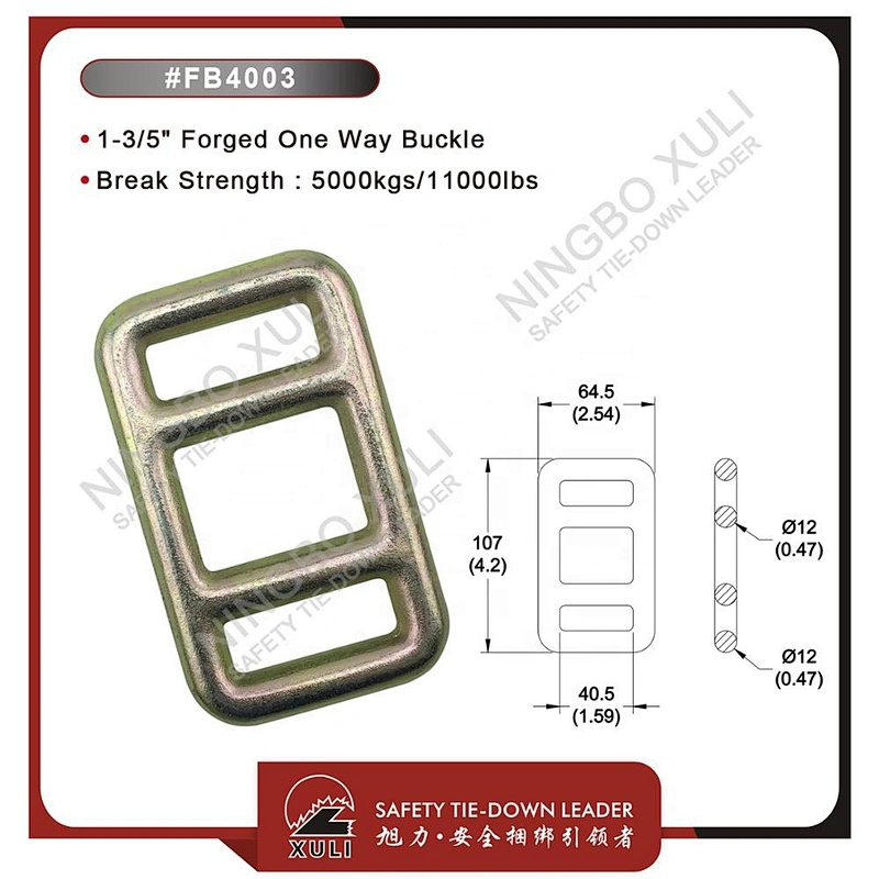 40mmx5000kgs Forged One Way Buckle