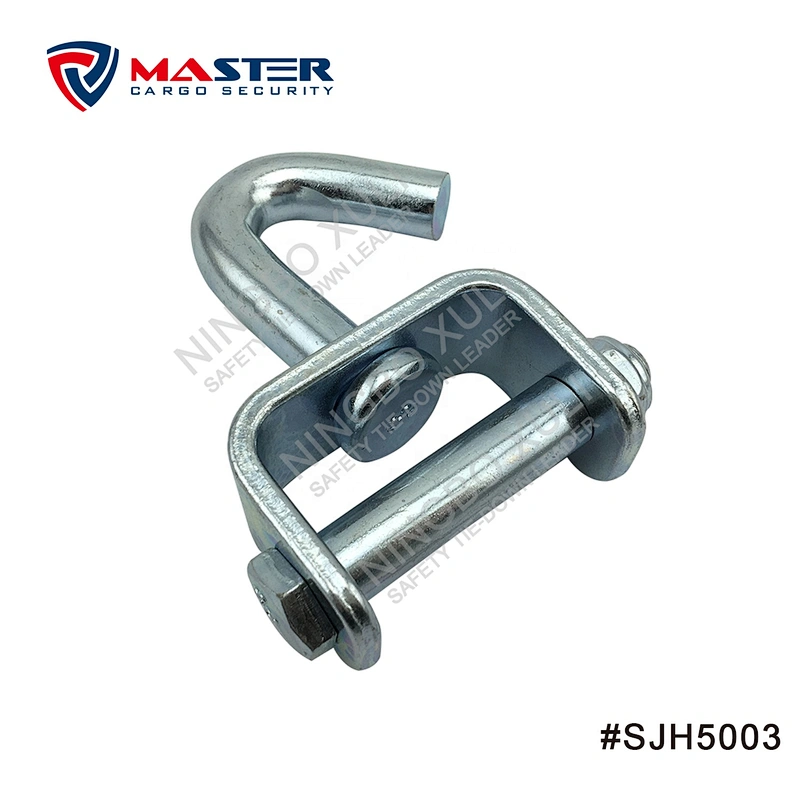 50mmx5000kgs Swivel J Hook with Bolt & Nut for Cargo Lashing