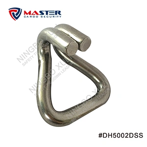 50mmx4000kgs Stainless Steel Double J Hook for Cargo Lashing