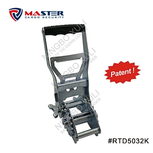 50mmx5000kgs Patent Super Power Ergo Ratchet Buckle Long Handle for Cargo Lashing RTD5032K
