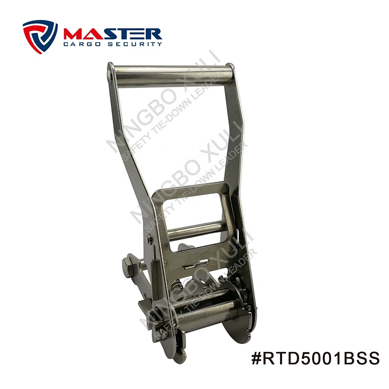 50mmx4000kgs Stainless Steel Ratchet Buckle Long Wide Handle for Cargo Lashing