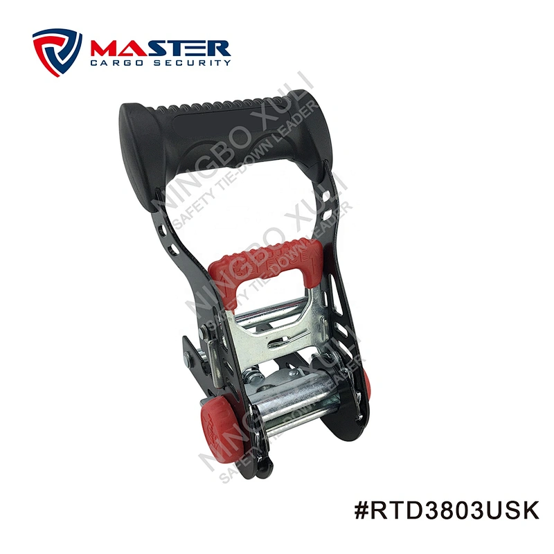 35mmx1500kgs Ratchet Buckle Soft Rubber Handle for Cargo Lashing