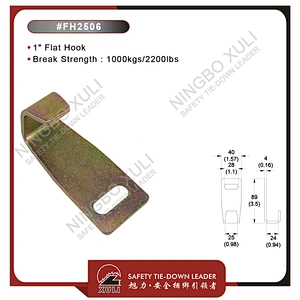 25mmx1000kgs Flat Hook for Cargo Lashing
