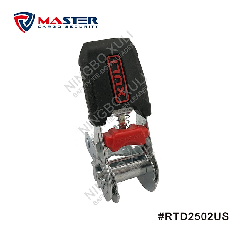25mmx800kgs Ratchet Buckle Rubber Handle for Cargo Lashing