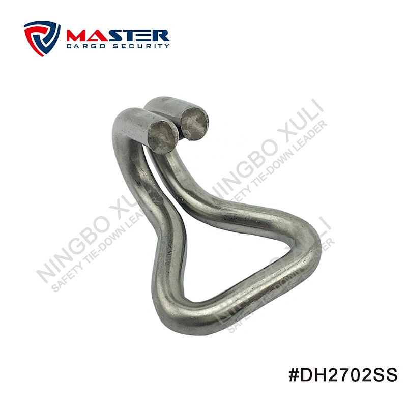 25mmx1500kgs Stainless Steel Double J Hook for Cargo Lashing