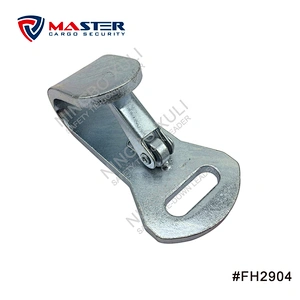 Flat Hook with Keeper for Cargo Lashing