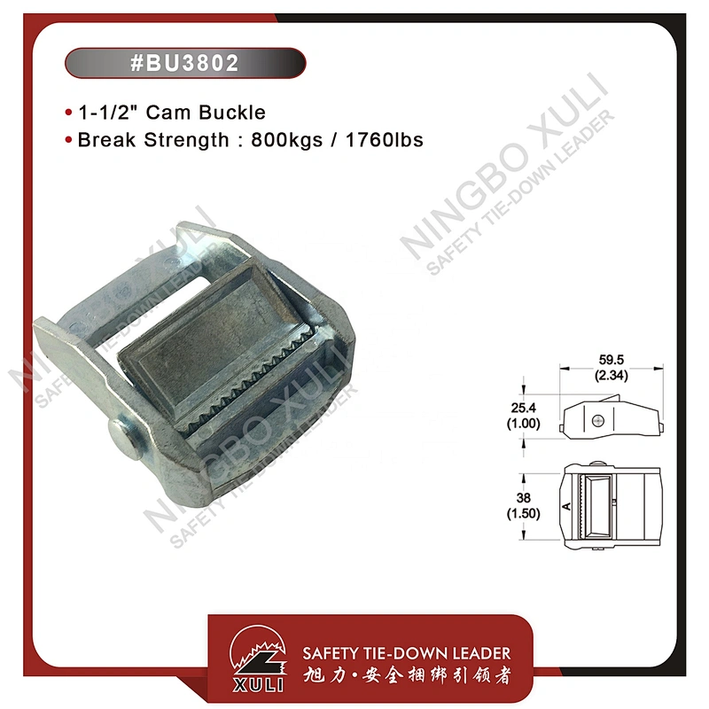 35mmx800kgs Cam Buckle for Cargo Lashing