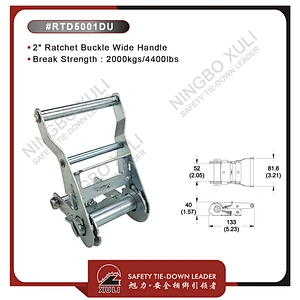 50mmx2000kgs Ratchet Buckle Wide Handle for Cargo Lashing