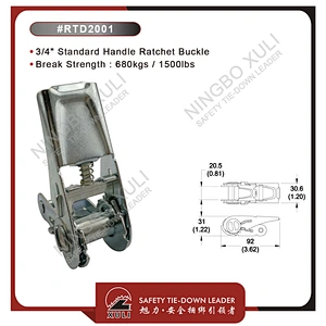 20mmx680kgs Ratchet Buckle  Standard Handle for Cargo Lashing RTD2001