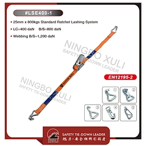 Ratchet Straps Tie Down 5m x 25mm 800kg Lorry Lashing Trailer Handy Straps
