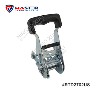 25mmx1500kgs Ratchet Buckle Wide Soft Rubber Handle for Cargo Lashing