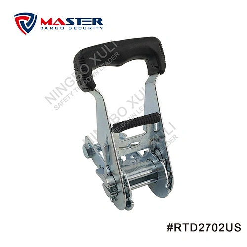25mmx1500kgs Ratchet Buckle Wide Soft Rubber Handle for Cargo Lashing