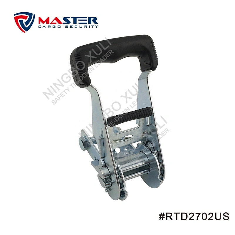25mmx1500kgs Ratchet Buckle Wide Soft Rubber Handle for Cargo Lashing