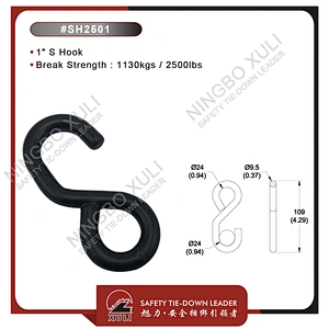 25mmx1130kgs S Hook for Cargo Lashing