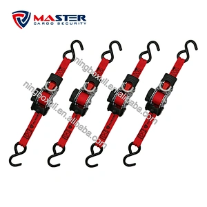 1inch 25mm high quality retractable ratchet tie down strap for cargo lashing