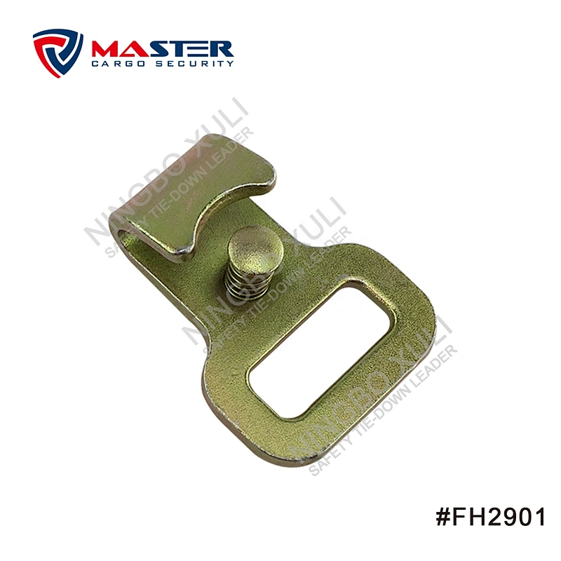 25mmx1500kgs Flat Hook with Keeper for Cargo Lashing