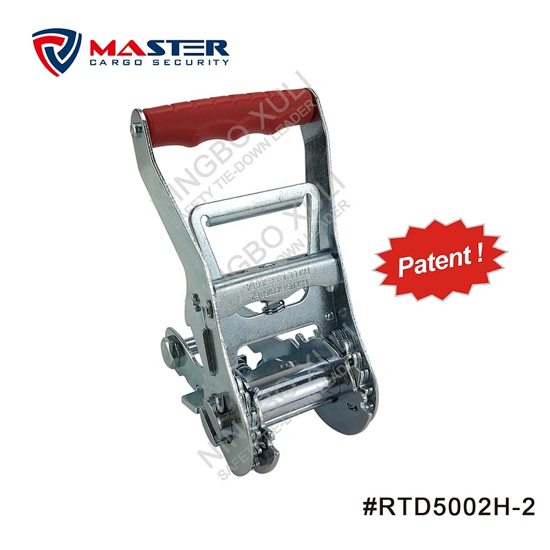 50mmx5000kgs Patent Gradual Release Ratchet Buckle Medium Wide Handle for Cargo Lashing RTD5002H-2