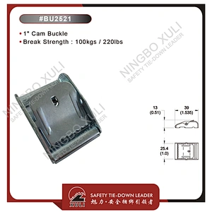 25mmx100kgs Steel Cam Buckle for Cargo Lashing