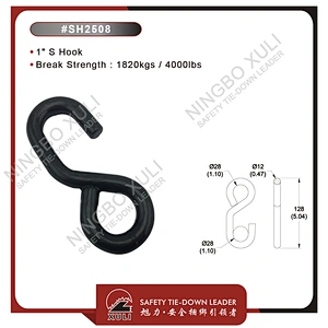 25mmx1820kgs S Hook for Cargo Lashing