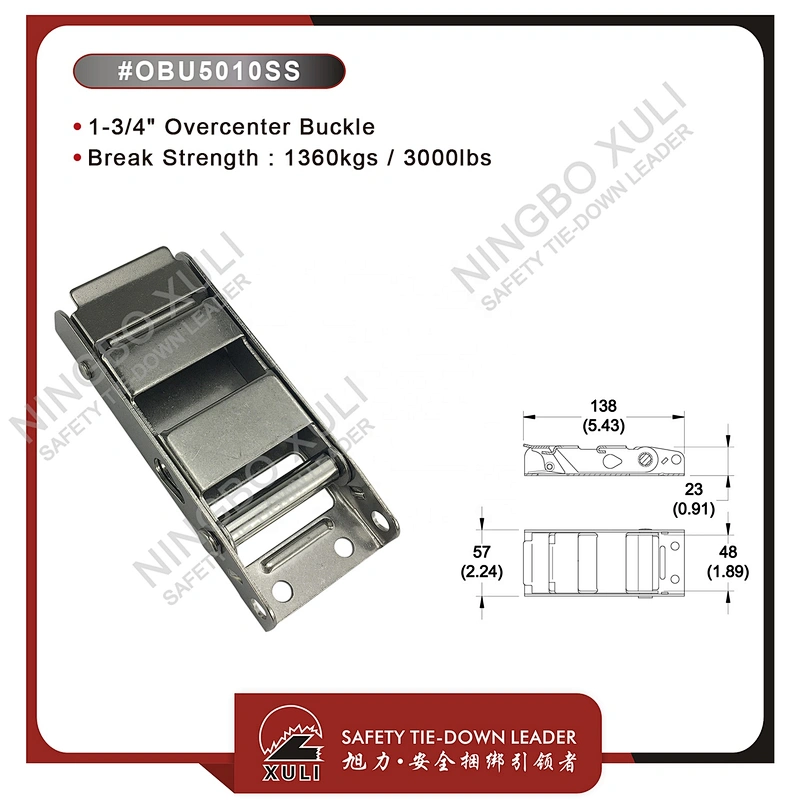 45mmx1360kgs Overcenter Buckle for Cargo Lashing