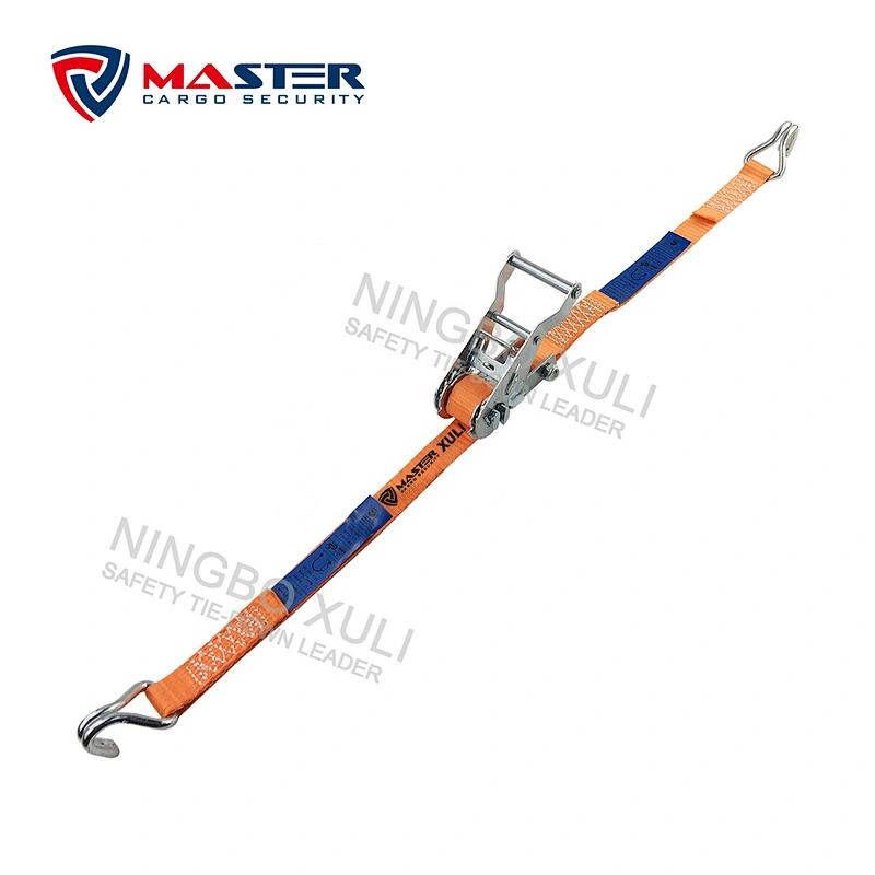 25mm x 1,500kgs Lashing strap with industrial ratchet