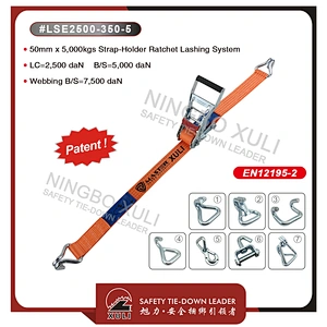 50mm x 5,000kgs 5T Heavy duty Strap-Holder Ratchet tie down Lashing strap