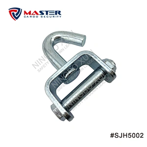 50mmx5000kgs Swivel J Hook with Bolt & Nut for Cargo Lashing