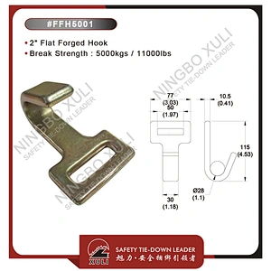 50mmx5000kgs Flat Forged Hook for Cargo Lashing