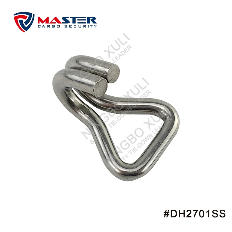25mmx800kgs Stainless Steel Double J Hook for Cargo Lashing
